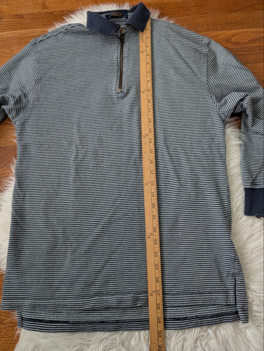 Tommy Hilfiger Golf Vintage Long Sleeve Striped Polo Shirt Small - Picture 8 of 8